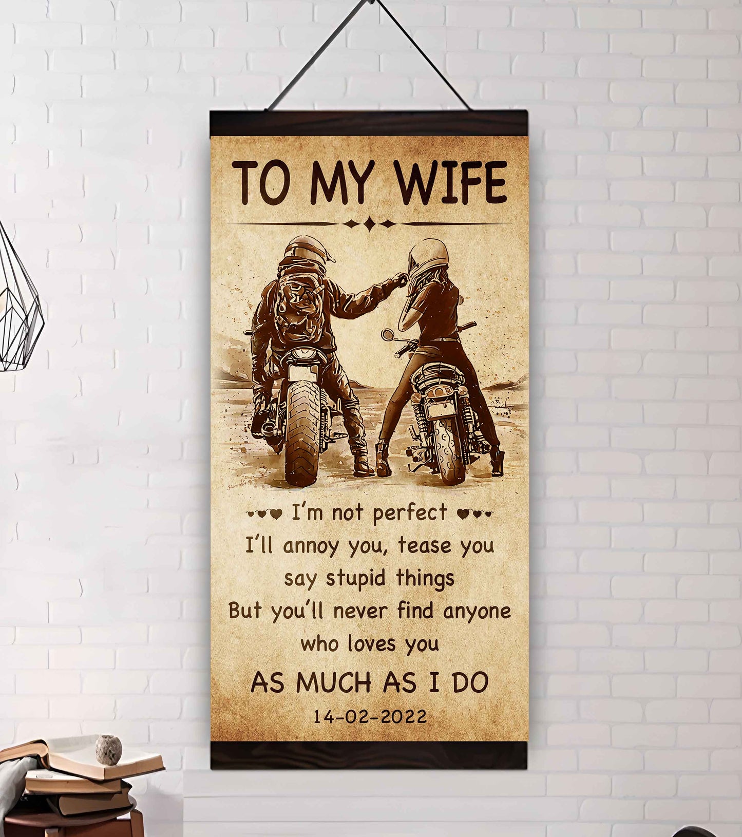 Family Poster Canvas You Are Braver Than You Believe - I Am Not Perfect