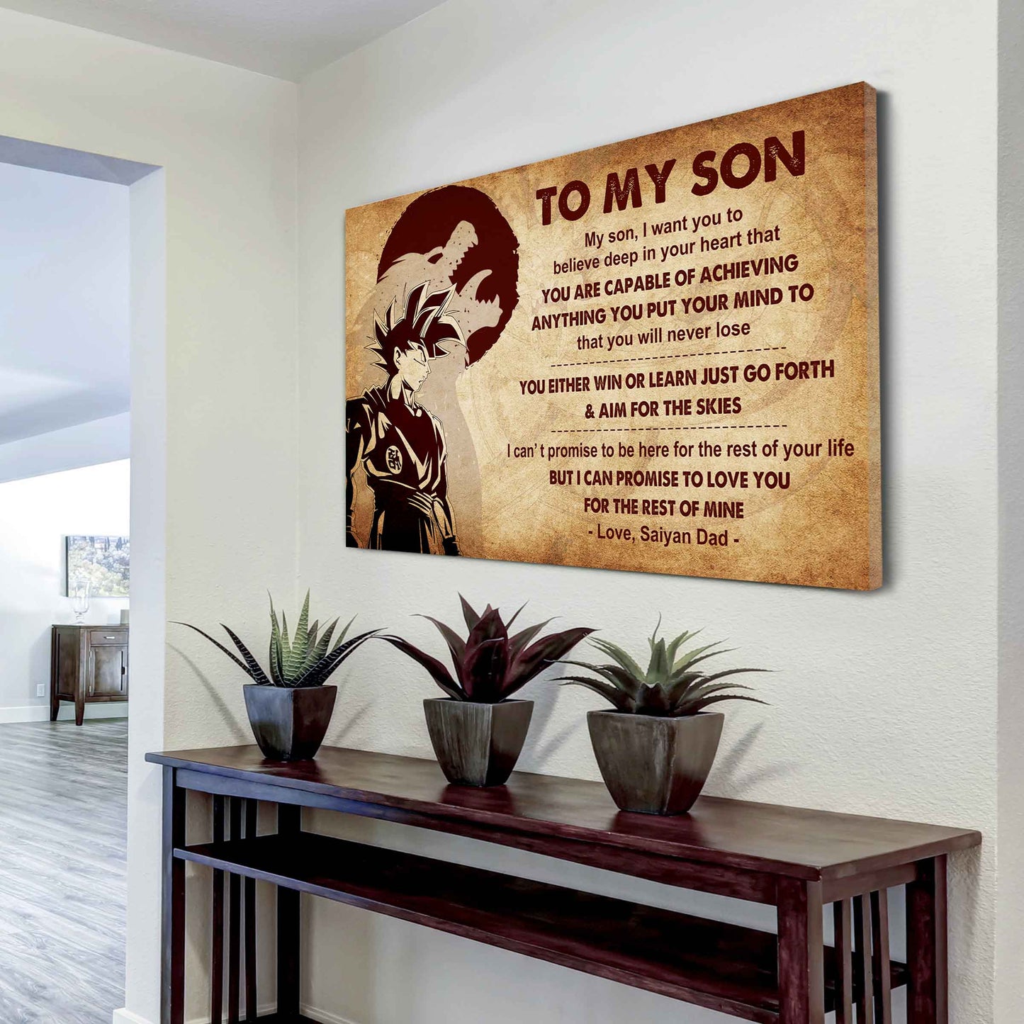 New Version Warrior Poster Canvas You Will Never Lose You Either Win Or Learn From Dad To Son