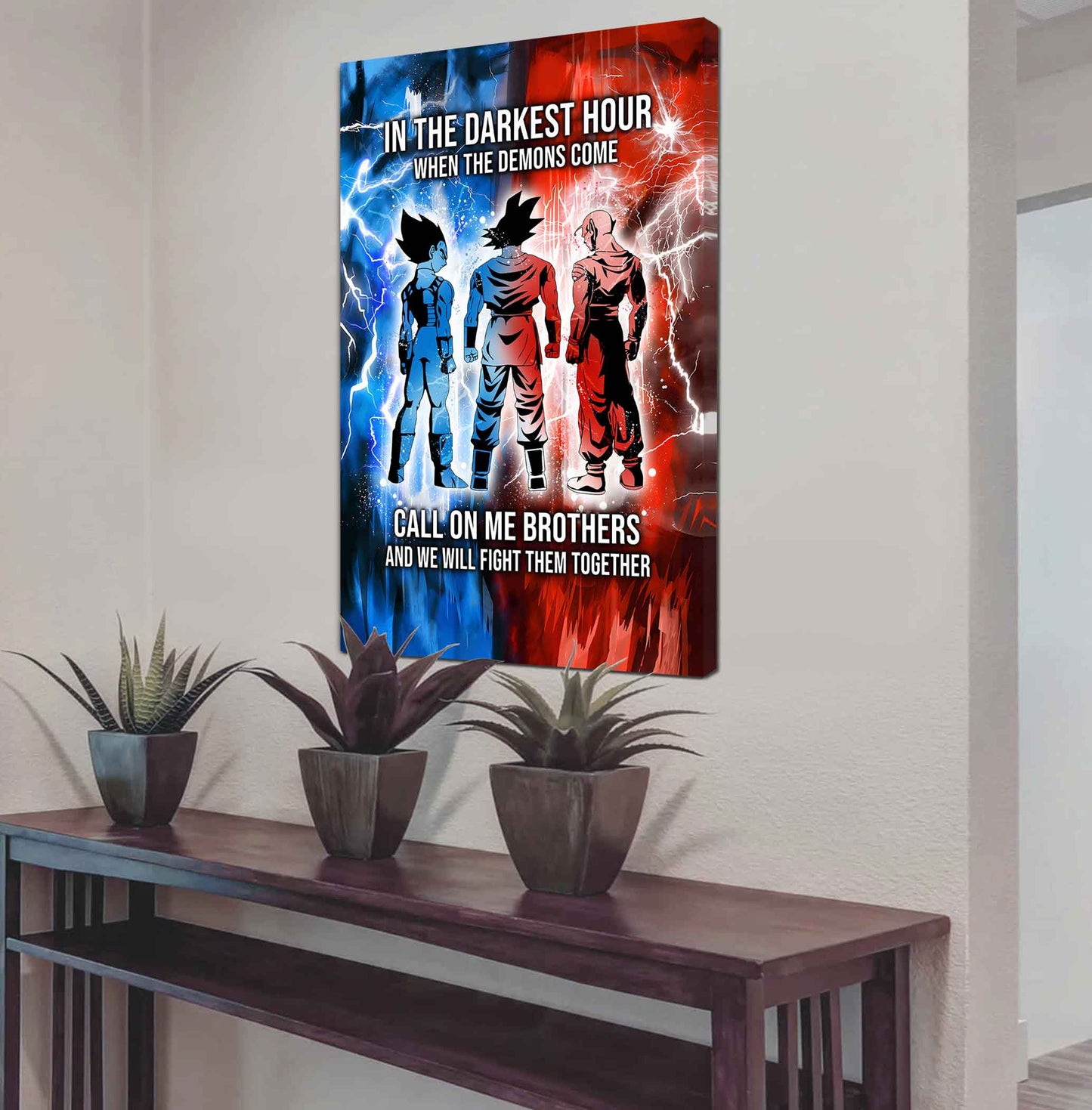 Brother Canvas Wall Art Call On Me Brother And We Will Fight Them Together Gift For Your Friend
