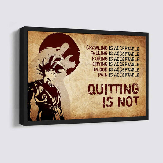 DRB Poster Canvas Quiting Is Not Best Gifts Motivation Quotes