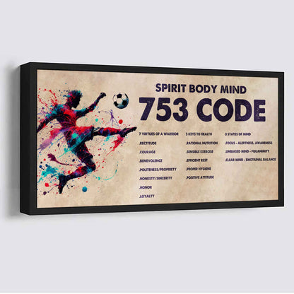 Viking Poster Canvas 7 5 3 Code Motivation Quotes