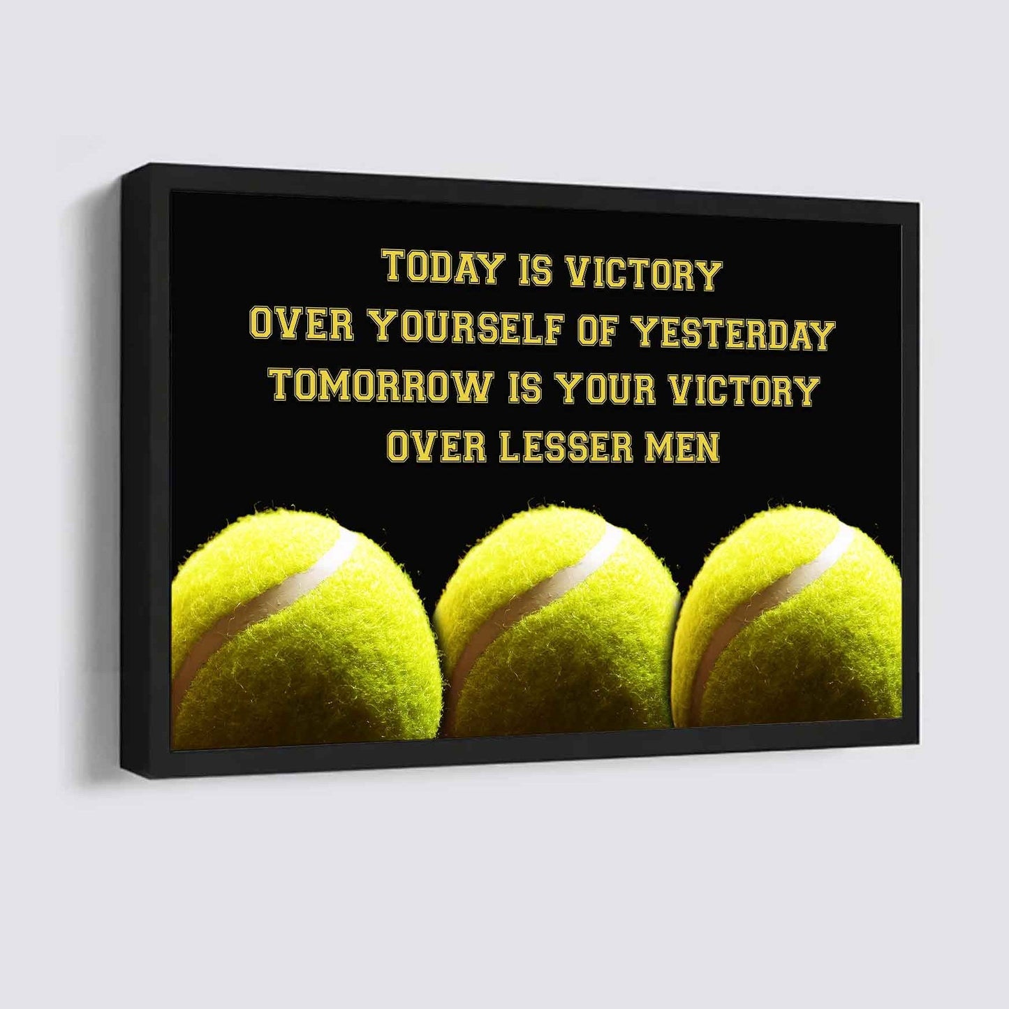 Sport Poster Canvas Today Is Victory Over Your Self Best Gift With Motivation Quotes