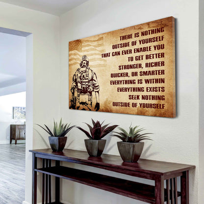 DRB Poster Canvas There Is Nothing Outside Of Yourself Best Gift With Motivation Quotes