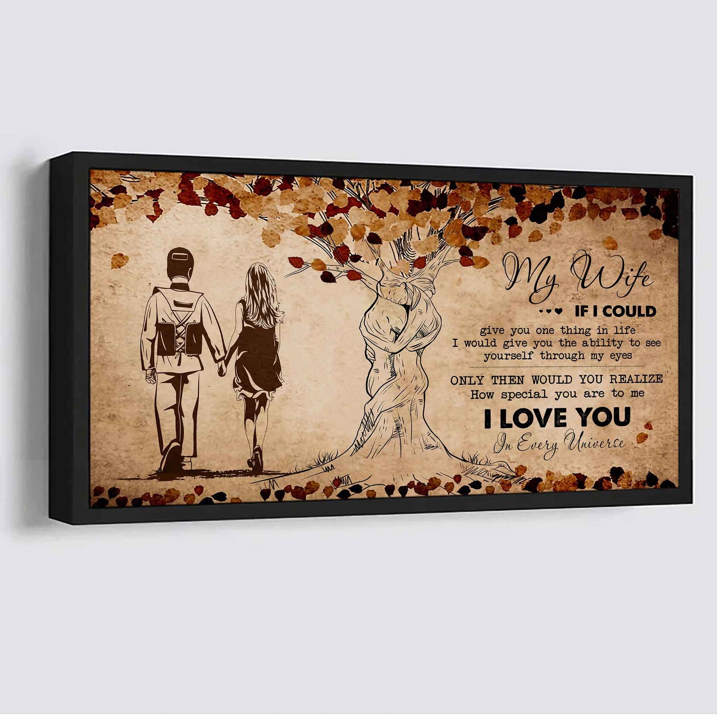 American Football Poster Canvas To My Wife If I Could Give You One Thing In Life - How Special You Are To Me Gift For Your Wife