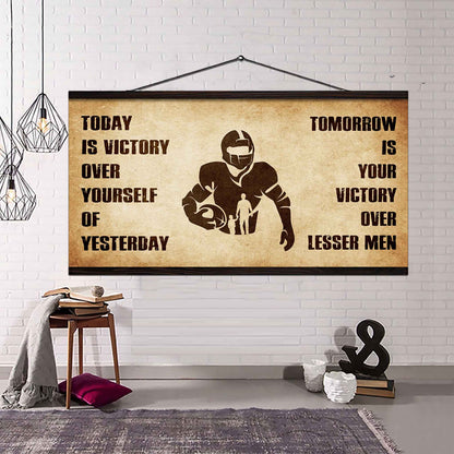 Personalized Samurai Poster Canvas - Today Is Victory Over Yourself Of Yesterday Tomorrow Is Your Victory Over Lesser Men
