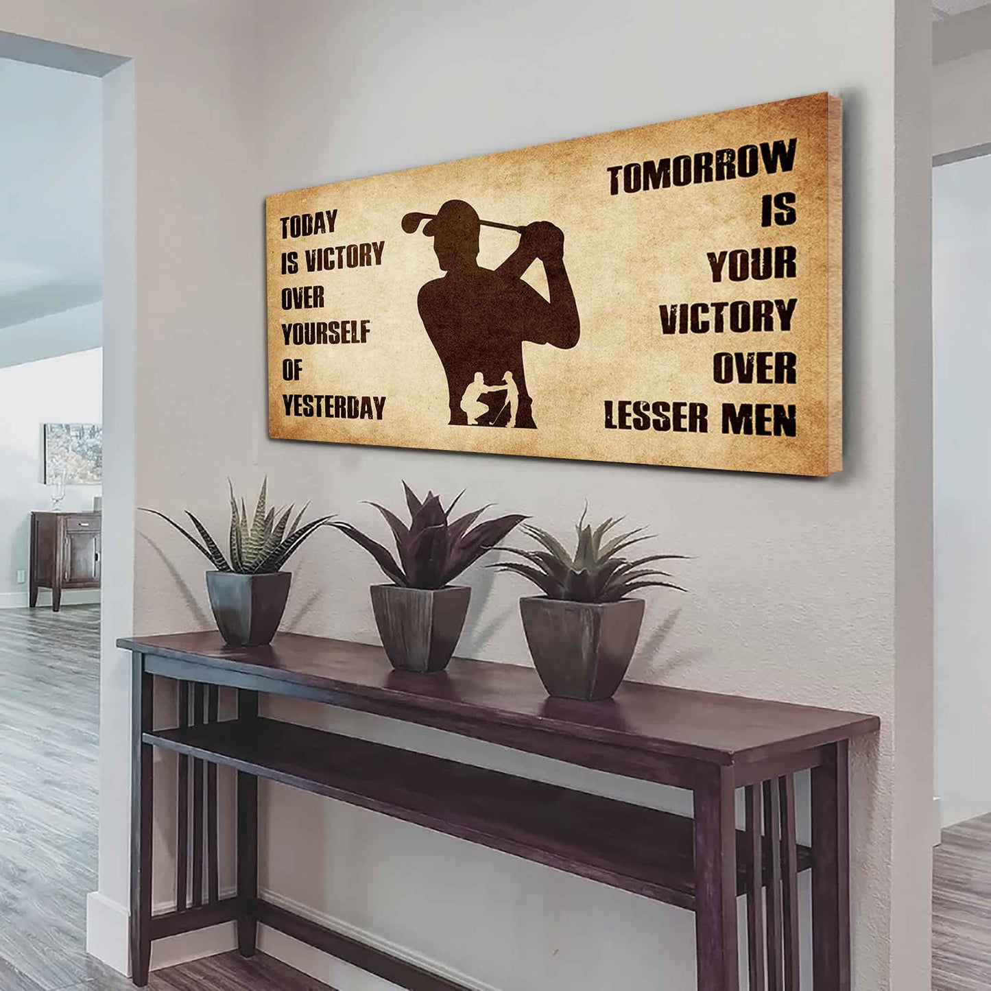 Personalized Samurai Poster Canvas - Today Is Victory Over Yourself Of Yesterday Tomorrow Is Your Victory Over Lesser Men