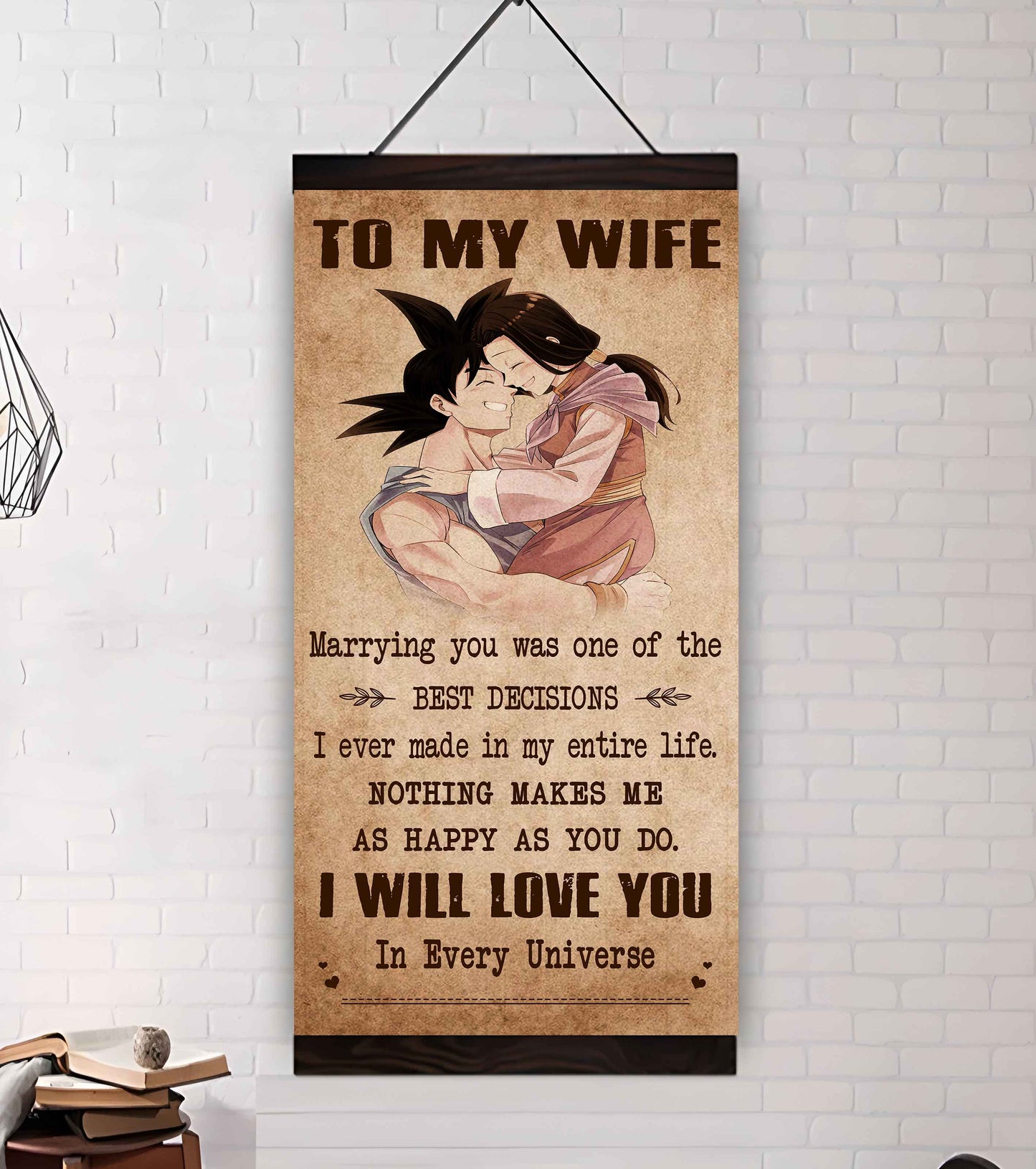 Poster Canvas To My Wife Marrying You Was One Of The Best Decisions - I Will Love You Forever And Always Gift For Your Wife