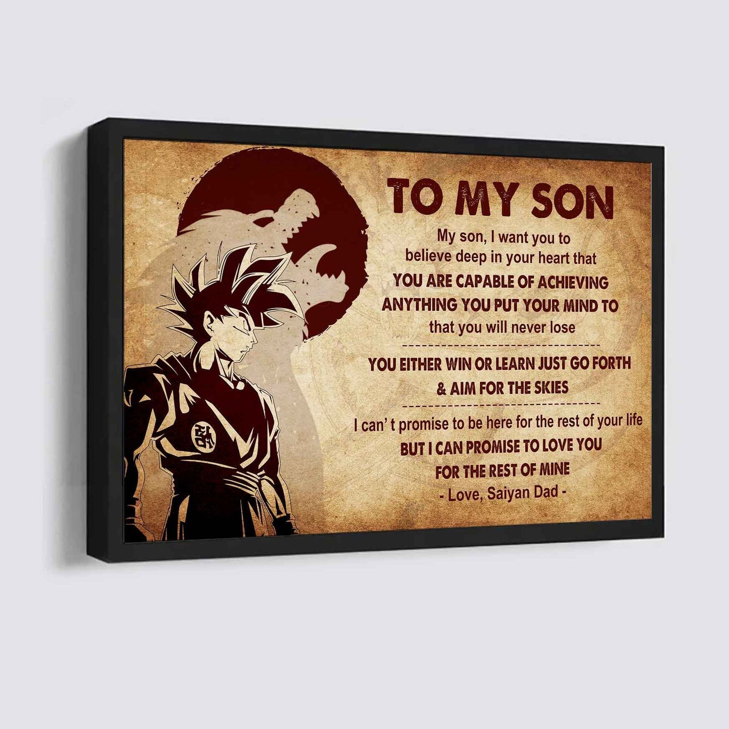 Samurai Poster Canvas You Will Never Lose You Either Win Or Learn From Dad To Son
