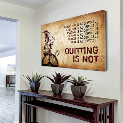 DRB Poster Canvas Quiting Is Not Best Gifts Motivation Quotes