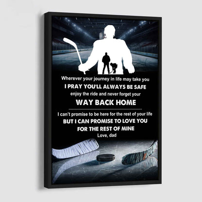 Poster Canvas To My Son Never Forget Your Way Back Home Gift From Dad