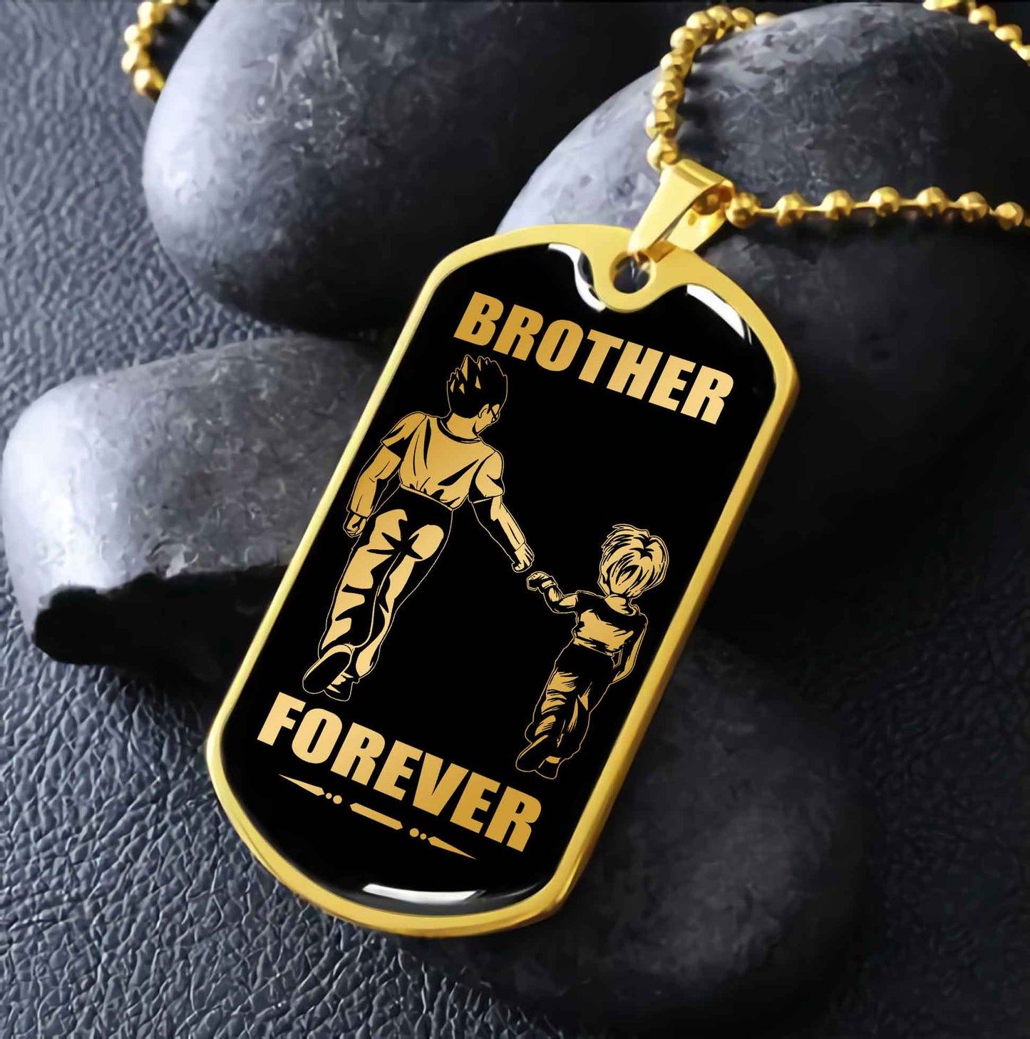 GH and GT Military Chain Silver Plated 18K Gold Plated Brother Forver Call On Me Brother And We Will Fight Them Together
