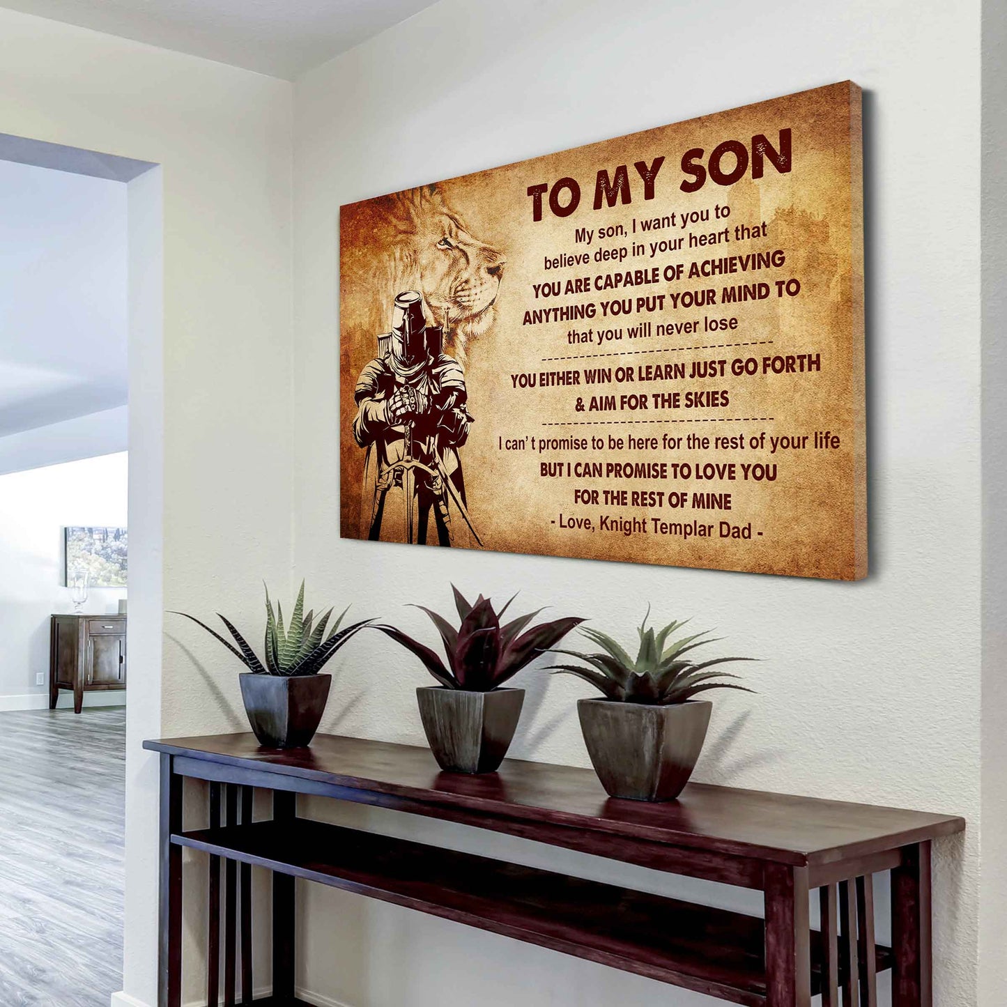 Samurai Poster Canvas You Will Never Lose You Either Win Or Learn From Dad To Son
