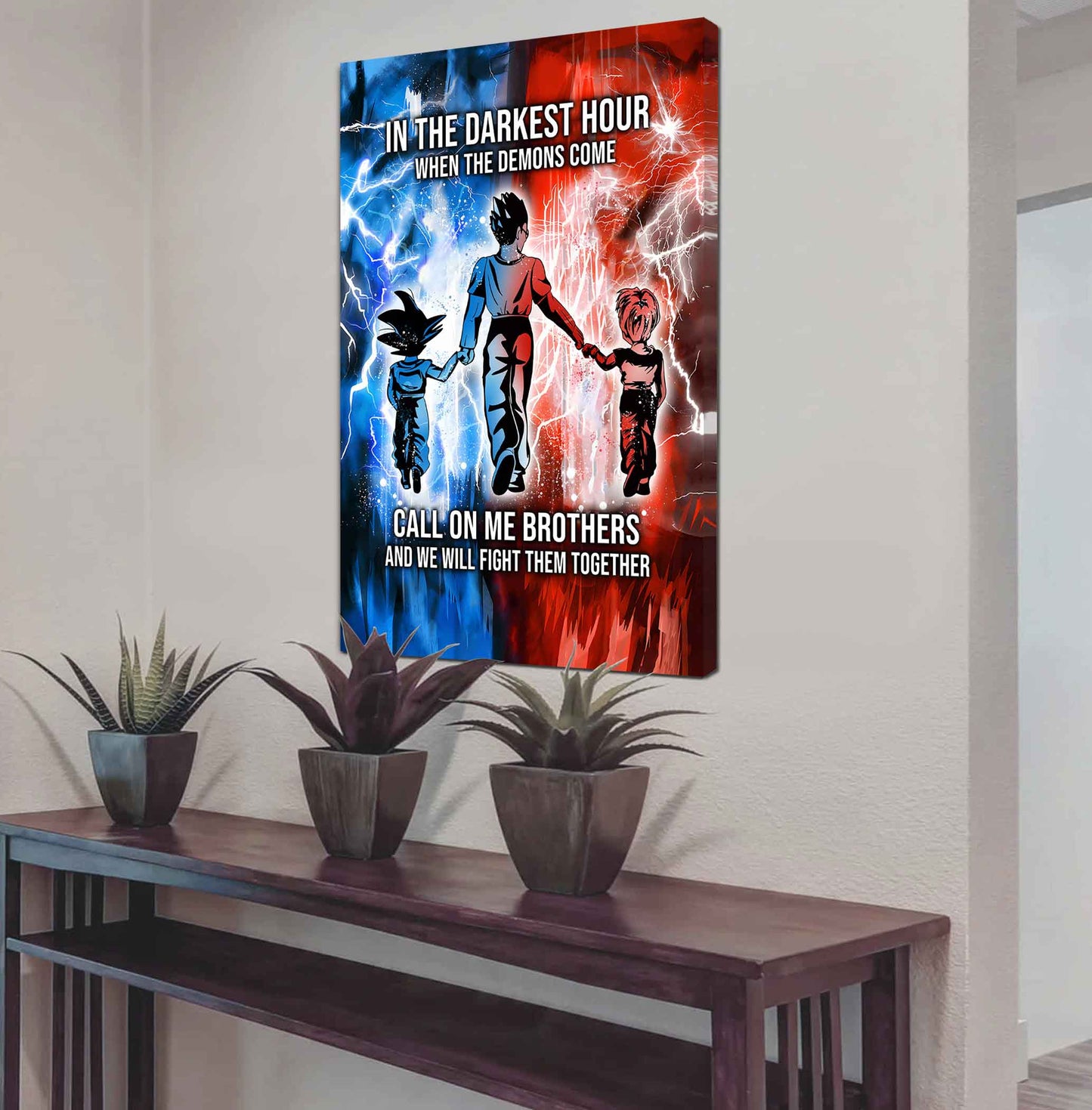 Brother Canvas Wall Art Call On Me Brother And We Will Fight Them Together Gift For Your Friend