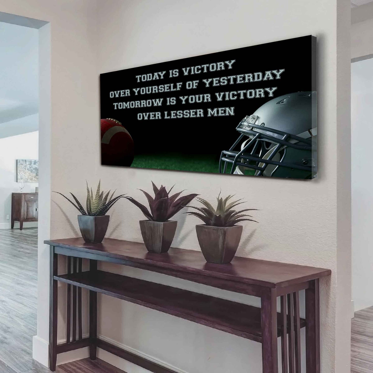 Basketball Poster Canvas - Today Is Victory Over Yourself Over Yourself Of Yesterday Tomorrow Is Your Victory Over Lesser Men