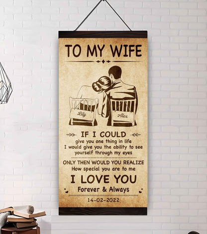 Samurai Poster Canvas To My Wife If I Could Give You One Thing In Life - How Special You Are To Me Gift For Your Wife