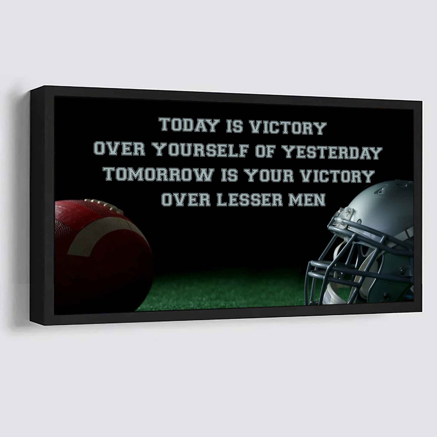 Basketball Poster Canvas - Today Is Victory Over Yourself Over Yourself Of Yesterday Tomorrow Is Your Victory Over Lesser Men