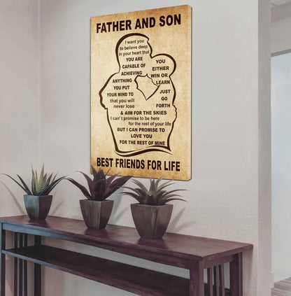 Personalized Family Poster Canvas You Will Never Lose You Either Win Or Learn To My Son Gift From Dad Gift For Your Son