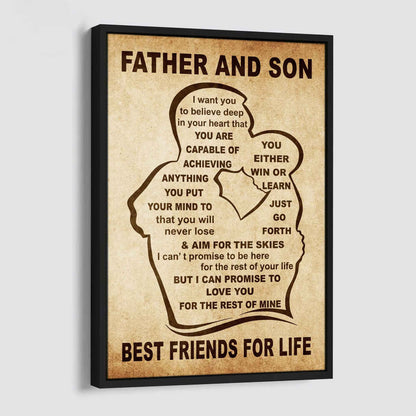 Personalized Family Poster Canvas You Will Never Lose You Either Win Or Learn To My Son Gift From Dad Gift For Your Son