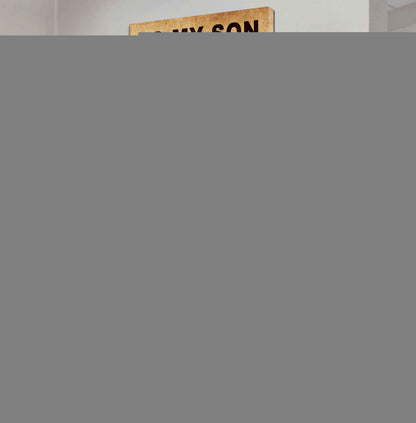 Personalized Family Poster Canvas Be Strong When You Are Weak Be Badass Everyday To My Son Gift From Dad With Motivational Message Quotes