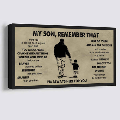 Personalized DRB Poster Canvas - My Son Remember That Just Go Forth And Aim For The Skies
