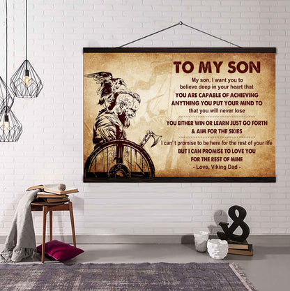 Samurai Poster Canvas You Will Never Lose You Either Win Or Learn From Dad To Son
