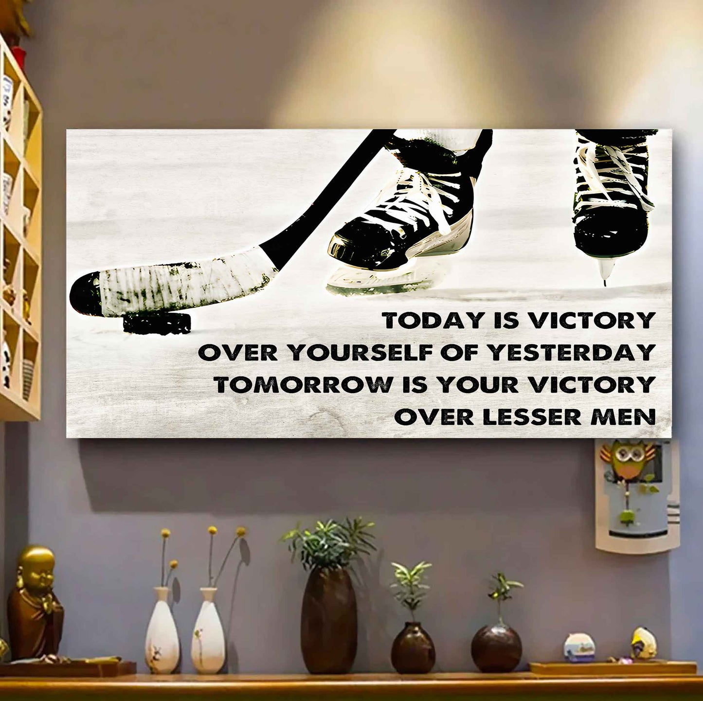 Baseball Poster Canvas - Today Is Victory Over Yourself Over Yourself Of Yesterday Tomorrow Is Your Victory Over Lesser Men