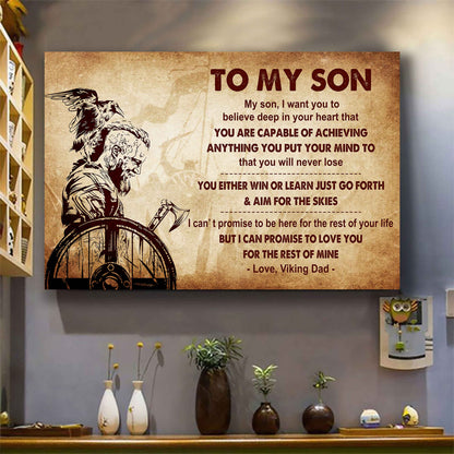 Samurai Poster Canvas You Will Never Lose You Either Win Or Learn From Dad To Son