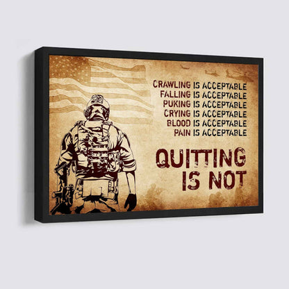 DRB Poster Canvas Quiting Is Not Best Gifts Motivation Quotes