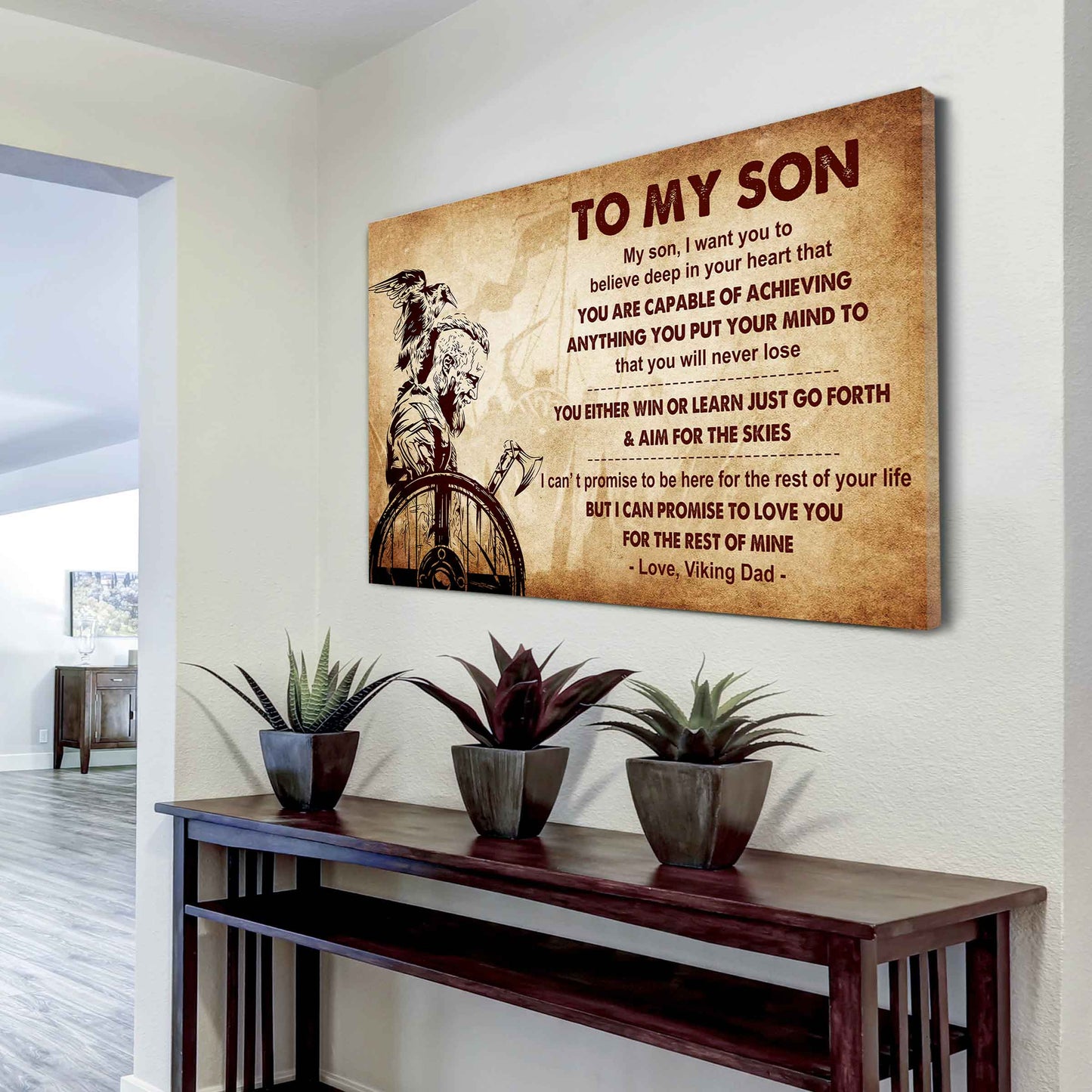 Samurai Poster Canvas You Will Never Lose You Either Win Or Learn From Dad To Son