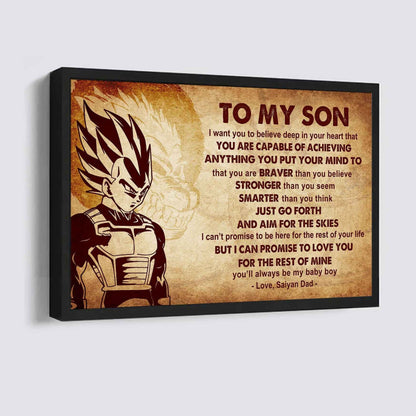 Samurai Poster Canvas Just Go Forth And Aim For The Skies From Dad To Son Gift For Your Son