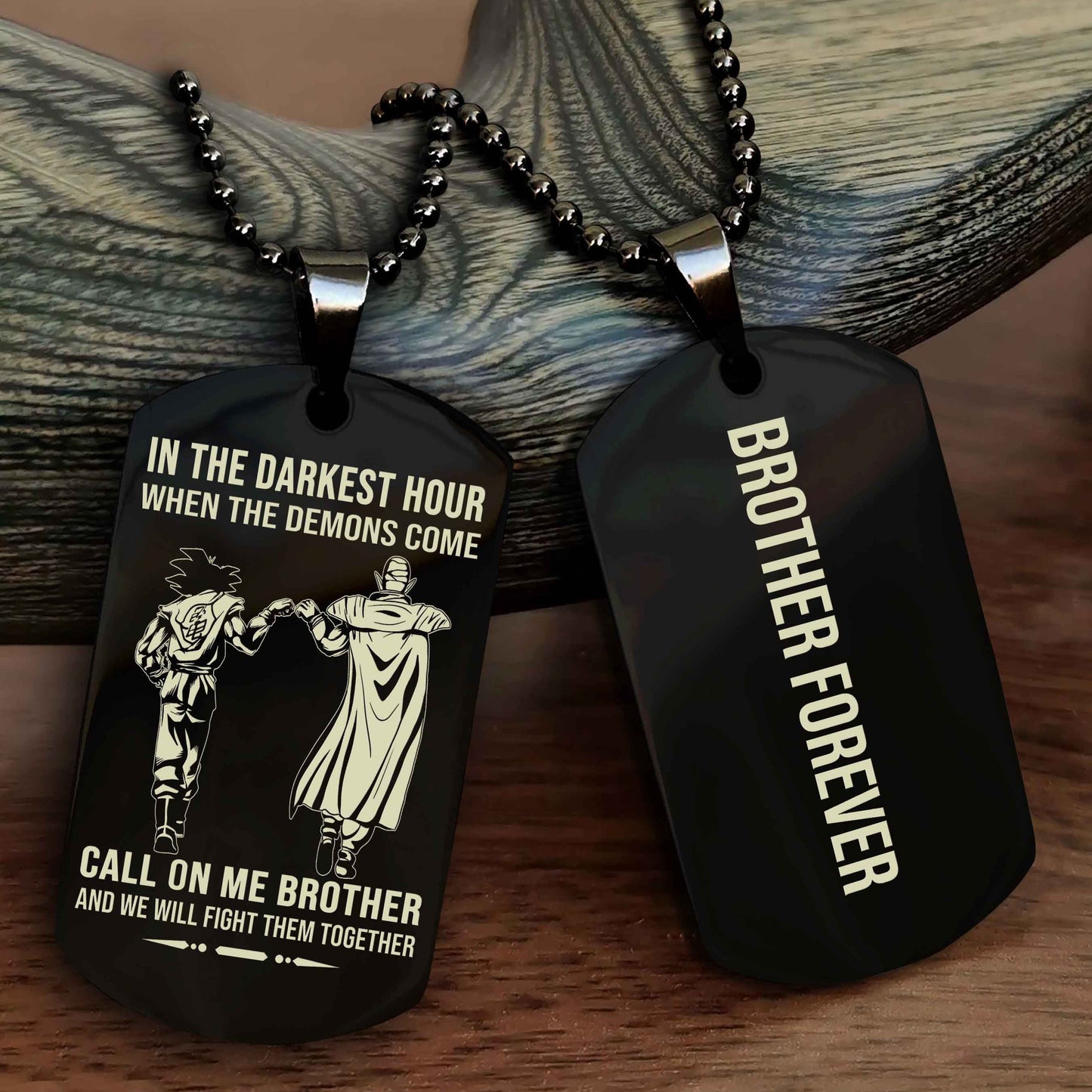 Sport Bike Customizable engraved NAG dog tag double sided gift from brother, brother forevers