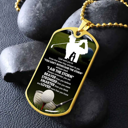 Sport Military Chain 18K Gold Plated Silver Plated To My Son Mom Motivation Message