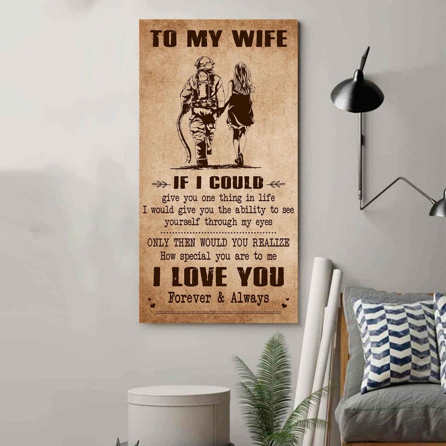 Family Poster Canvas To My Wife If I Could Give You One Thing In Life - How Special You Are To Me Gift For Your Wife