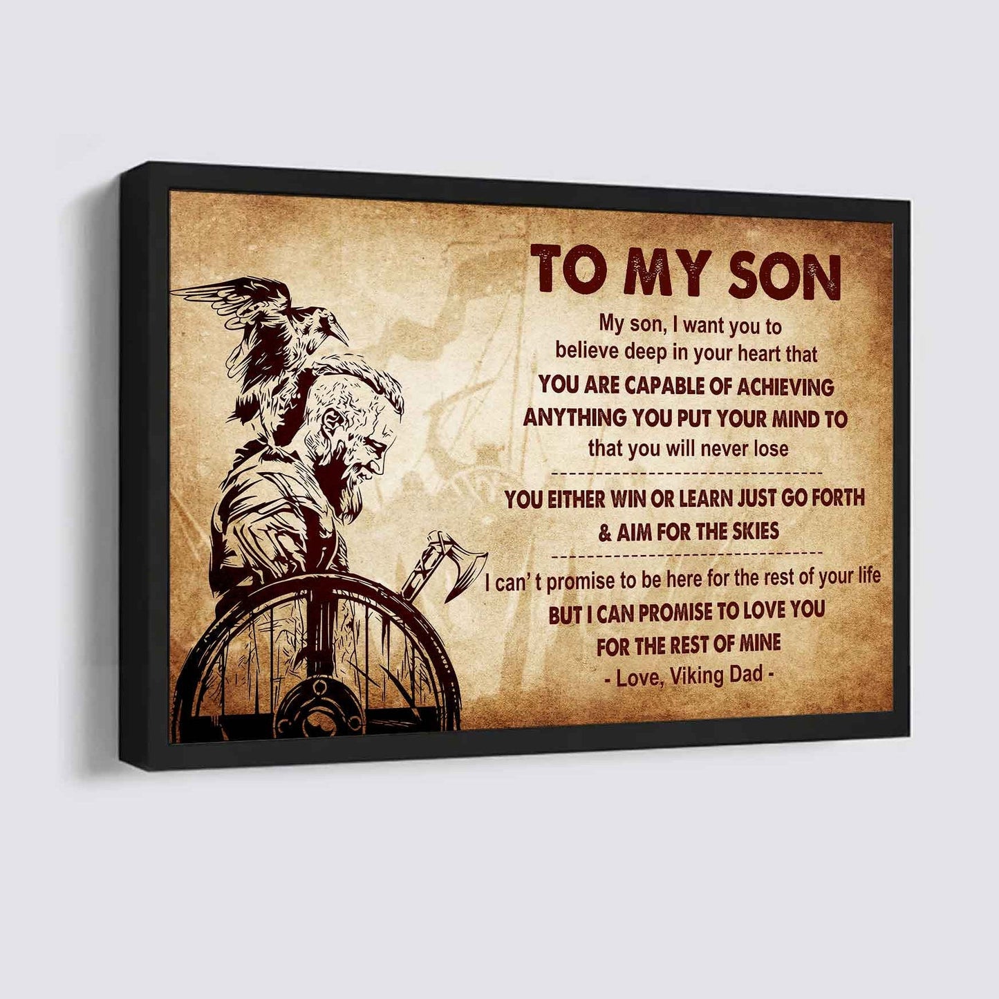 Samurai Poster Canvas You Will Never Lose You Either Win Or Learn From Dad To Son