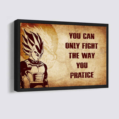 Samurai Poster Canvas You Can Only Fight The Way You Practice