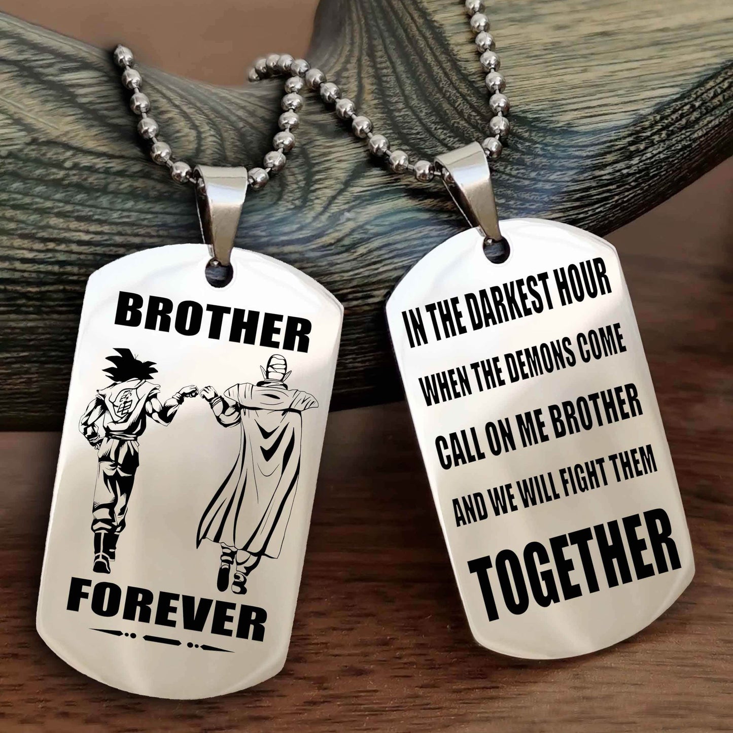 Viking 3 Brother Personalized Double Sided Dog Tag For My Brother - Call On Me Brother And We Will Fight Them Together Gift For Your Friend