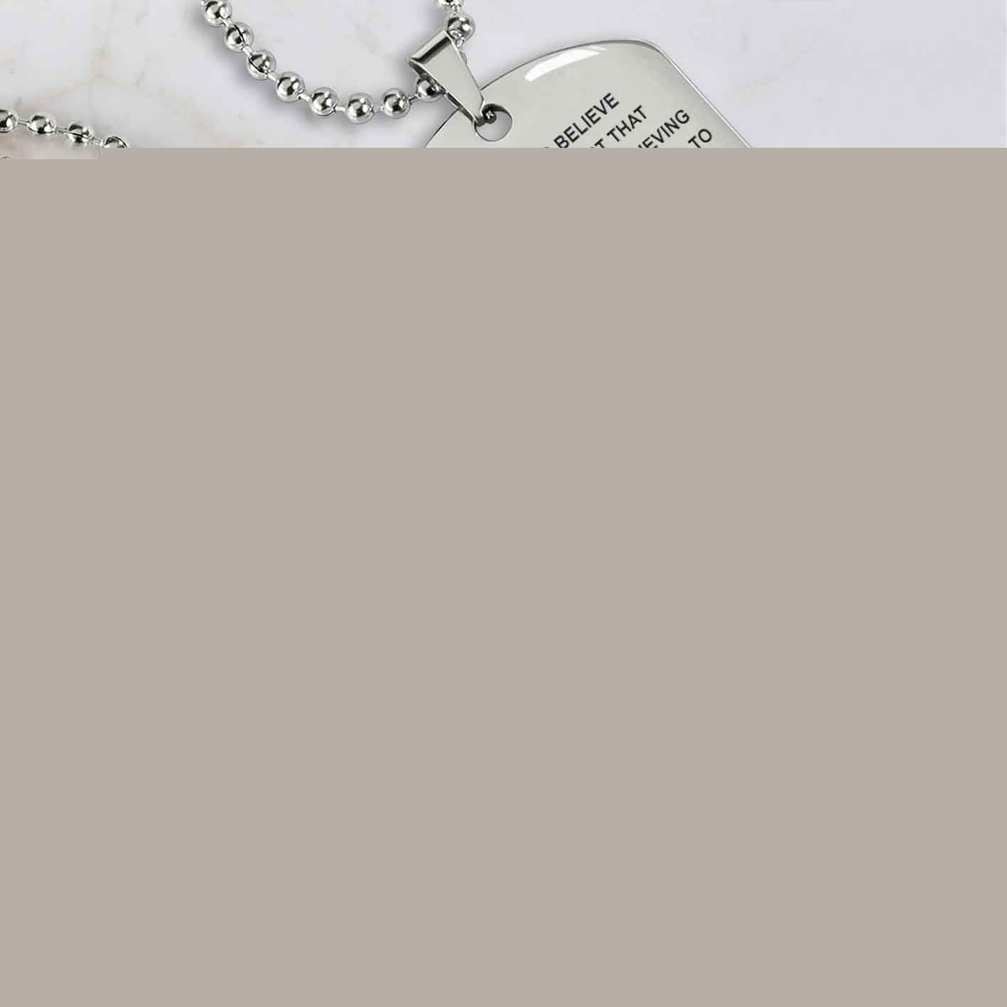 Biker Personalized Double Sided Dog Tag Mother And Son Best Friends For Life - Message on the back side