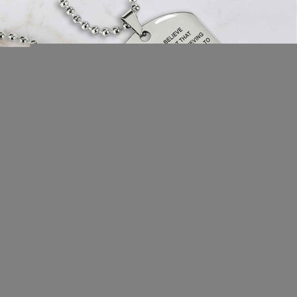 Biker Personalized Double Sided Dog Tag Mother And Son Best Friends For Life - Message on the back side