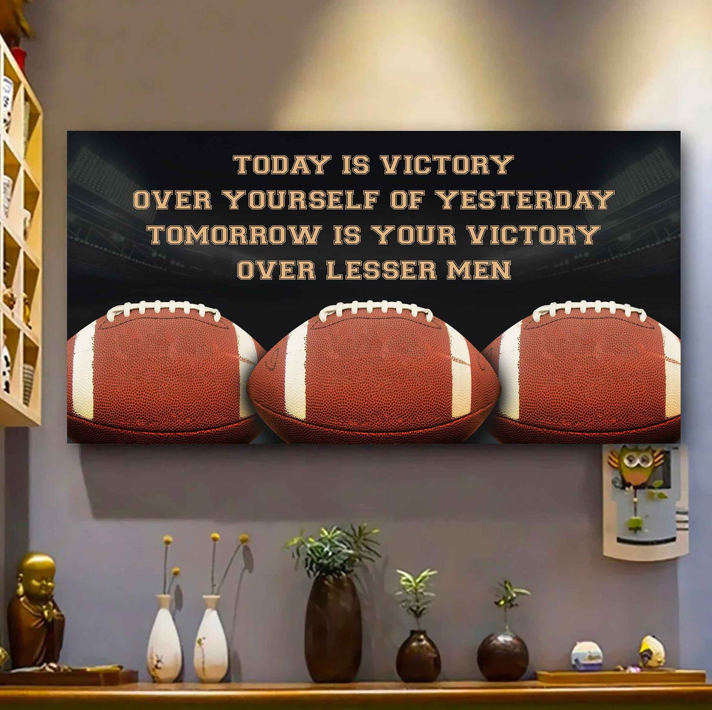 Baseball Poster Canvas - Today Is Victory Over Yourself Over Yourself Of Yesterday Tomorrow Is Your Victory Over Lesser Men