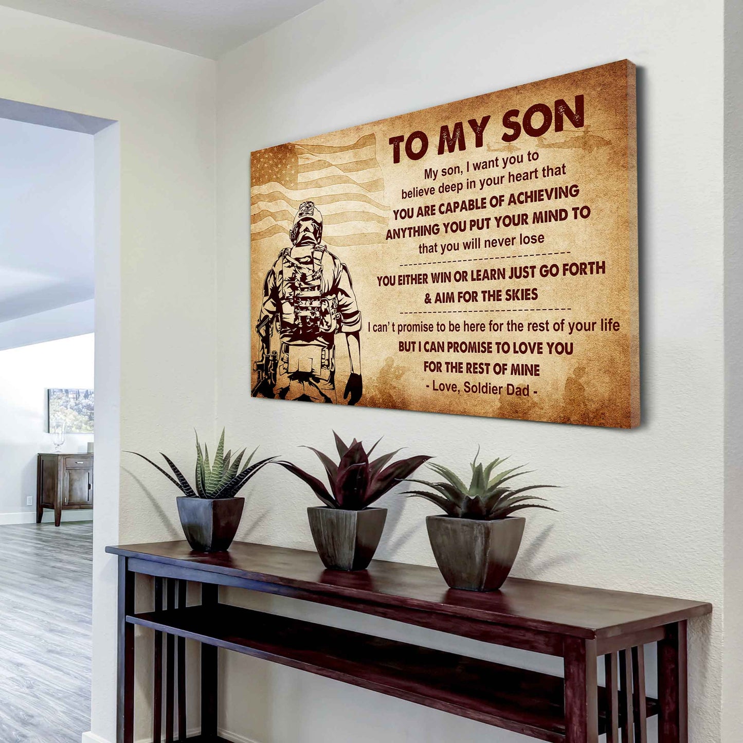 Samurai Poster Canvas You Will Never Lose You Either Win Or Learn From Dad To Son