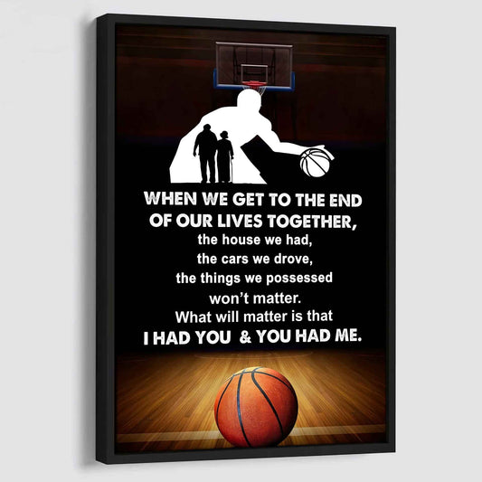 Sport Poster Canvas I Had You And You Had Me Gift For Wife Husband
