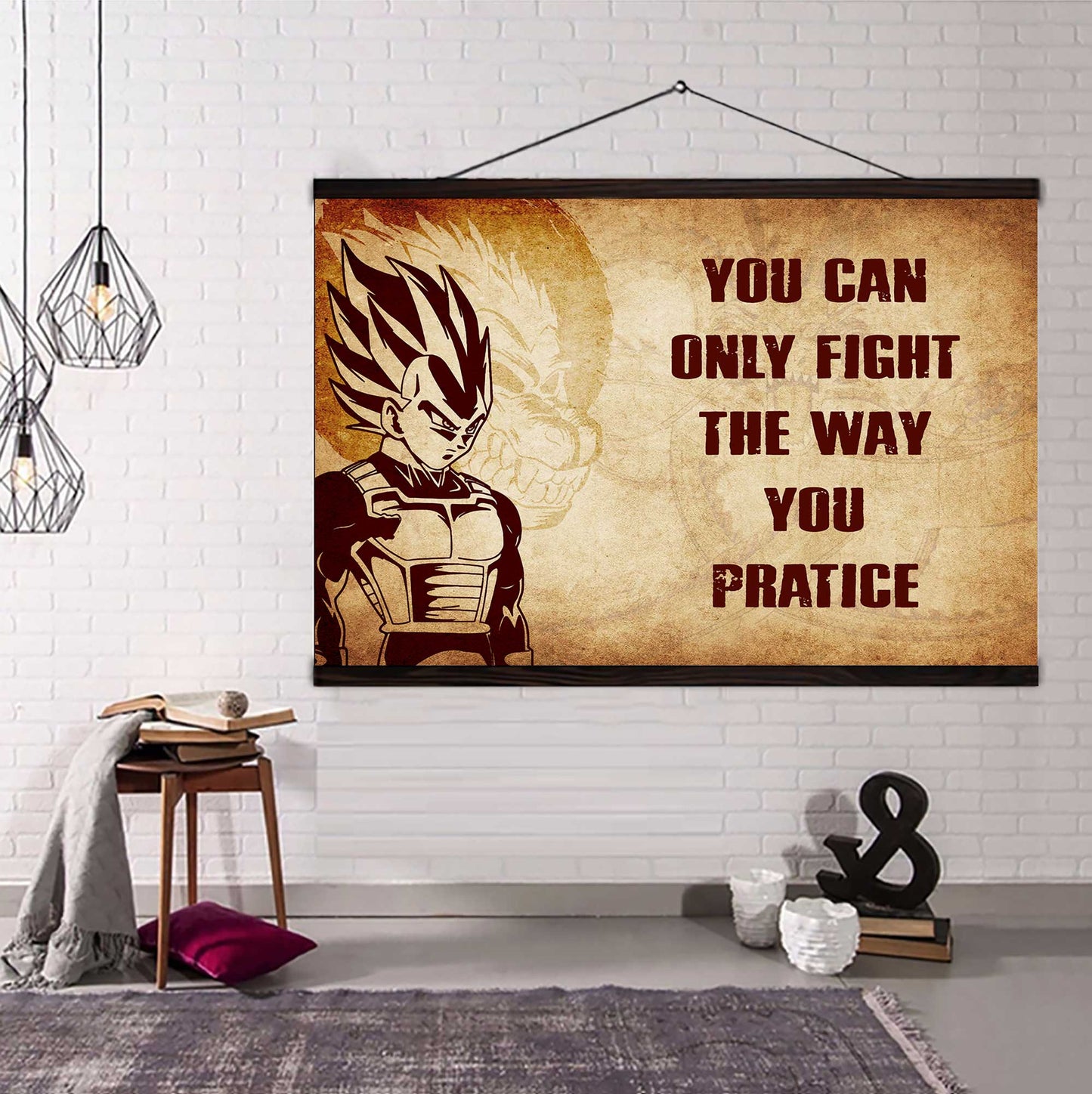 Samurai Poster Canvas You Can Only Fight The Way You Practice