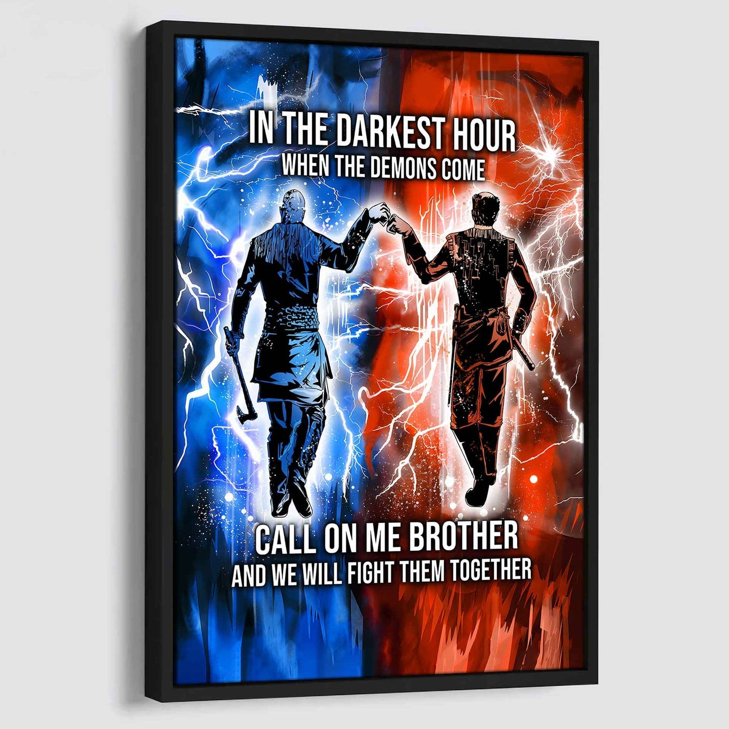 DRB Canvas Wall Art Call On Me Brother And We Will Fight Them Together Gift For Your Friend