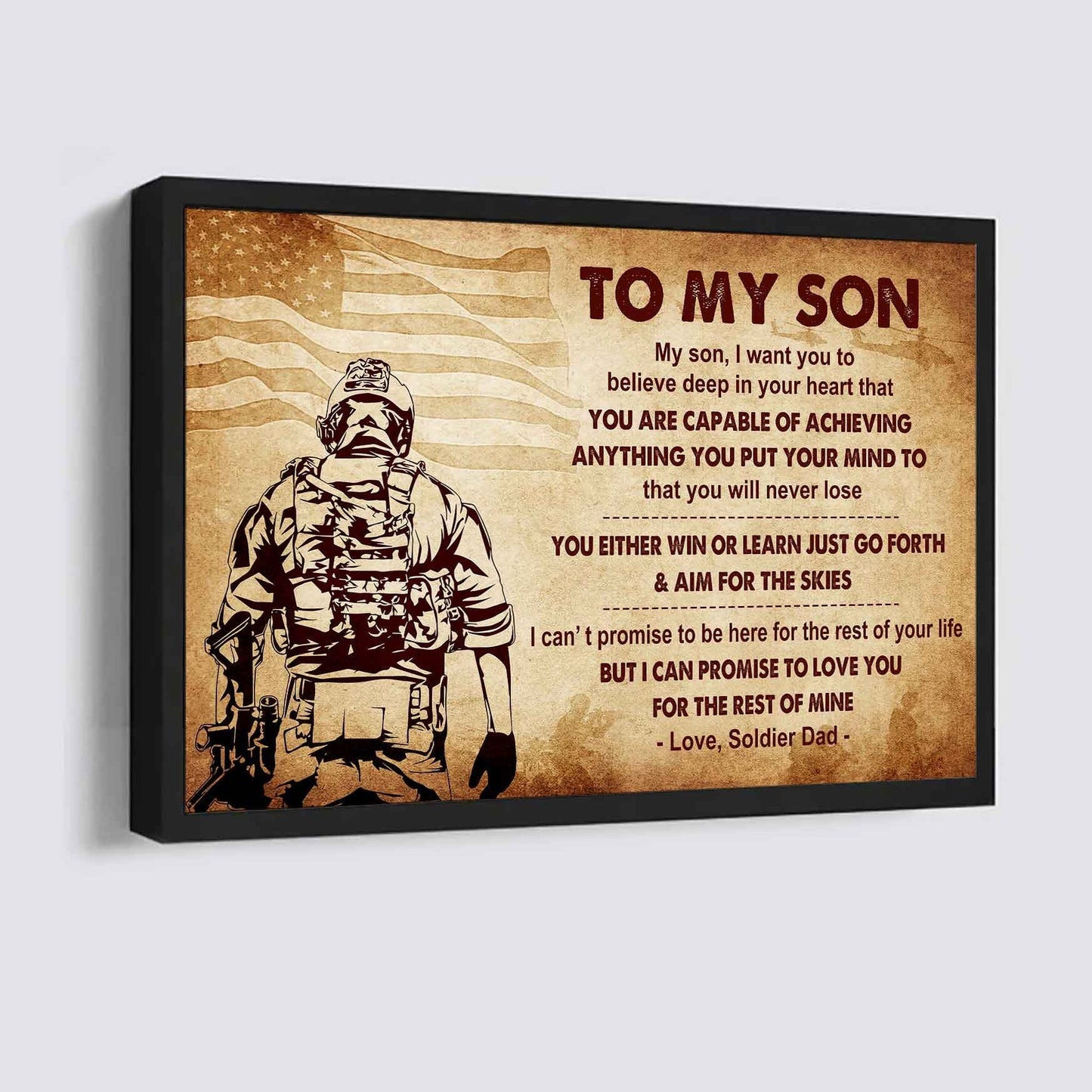 Samurai Poster Canvas You Will Never Lose You Either Win Or Learn From Dad To Son
