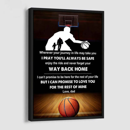 Poster Canvas To My Son Never Forget Your Way Back Home Gift From Dad