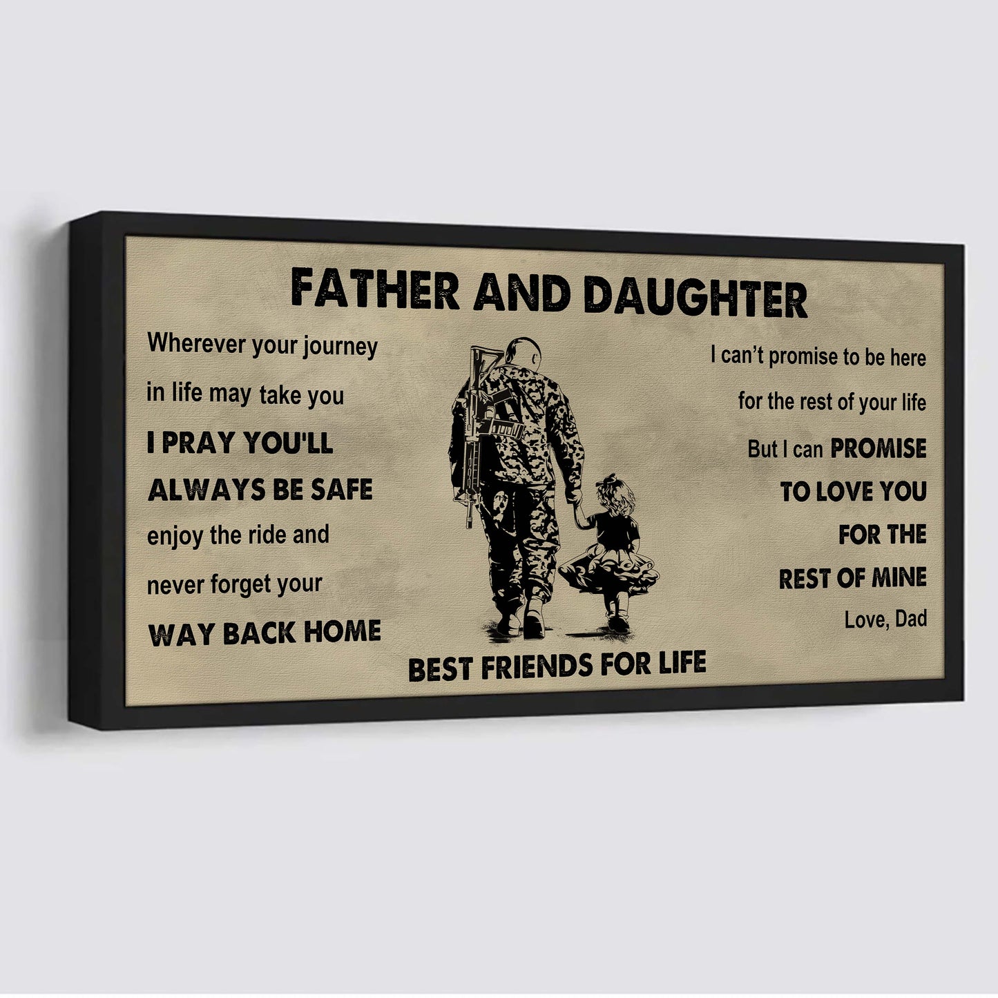 Vikings Father And Daughter Best Friends For Life - Ver 2 Never Forget Your Way Back Home Poster Canvas Gift For Daughter From Father