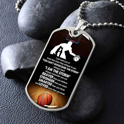 Sport Military Chain 18K Gold Plated Silver Plated To My Son Mom Motivation Message