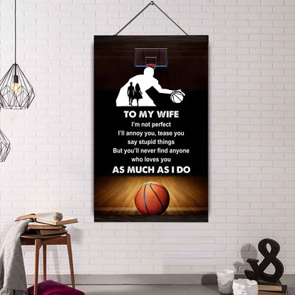 Sport Poster Canvas To My Wife I Am Not Perfect Gift For Your Wife