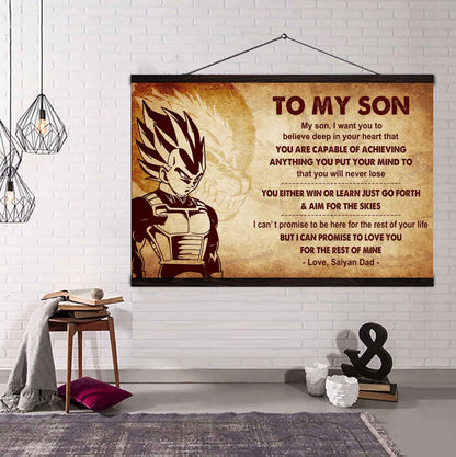Samurai Poster Canvas You Will Never Lose You Either Win Or Learn From Dad To Son