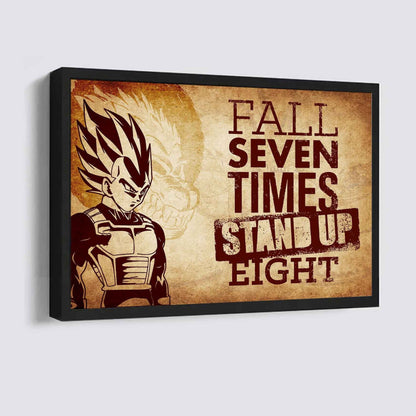 Samurai Poster Canvas Fall Down Seven Times Stand Up Eight